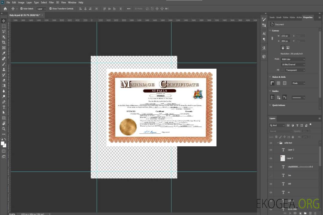 Modèle Word et PDF d'acte de mariage à la Grenade template Modèle Word et PDF d'acte de mariage à la Grenade template